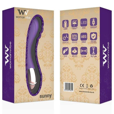 Vibratore G-Spot Sunny in Silicone Oro-Lilla, Ricaricabile e Silenzioso